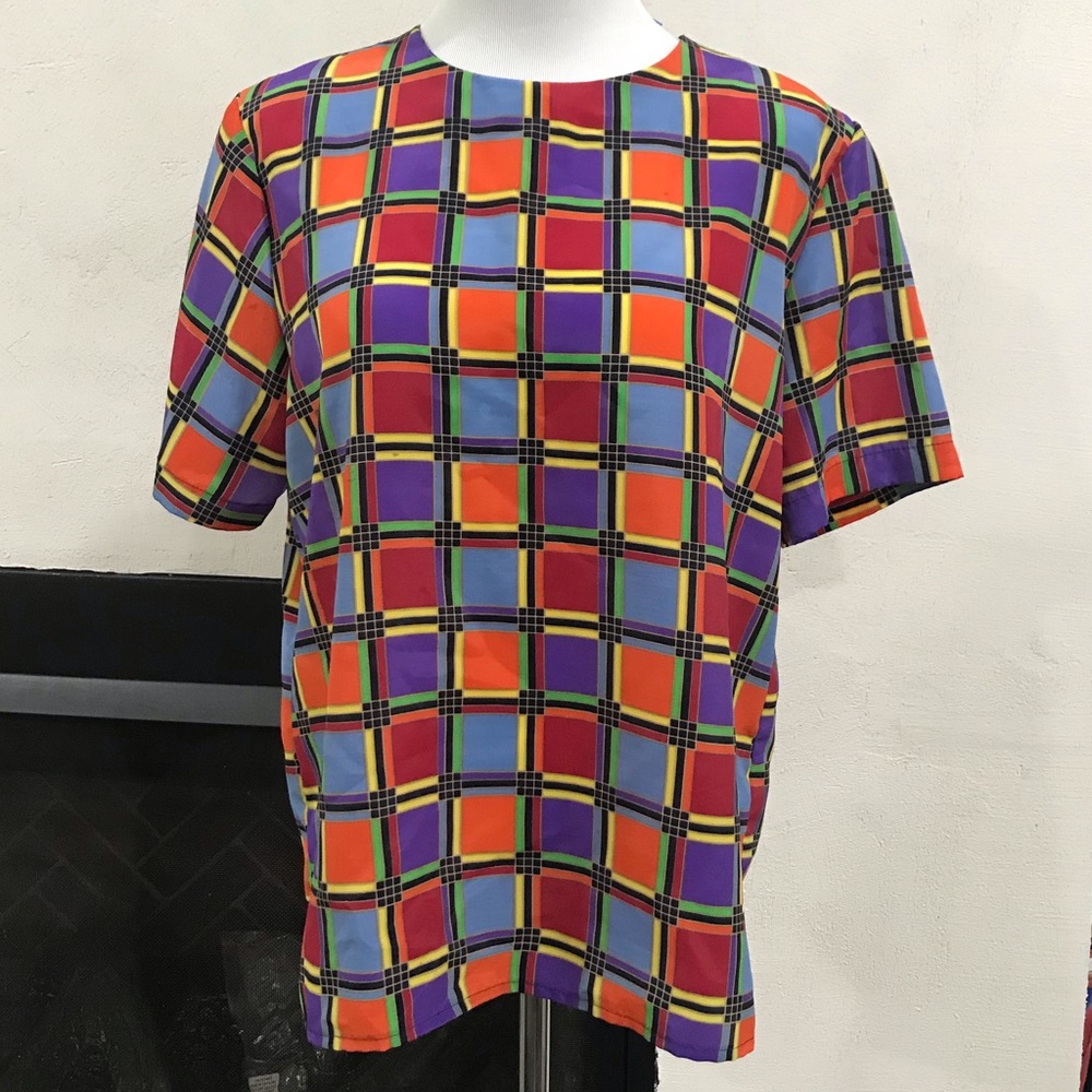Vintage 80-90s colorful blouse size M